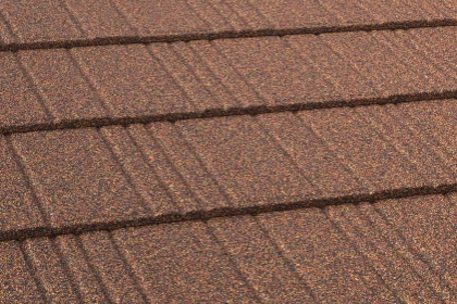 Композитная черепица рядовая Decra Stratos Тик