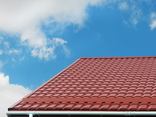 Металлочерепица модерн 0,45 PE RAL 9003 сигнальный белый