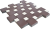 Плитка тротуарная ArtStein Квадрат малый коричневый нейтив,ТП Б.2.К.6 100*100*60мм